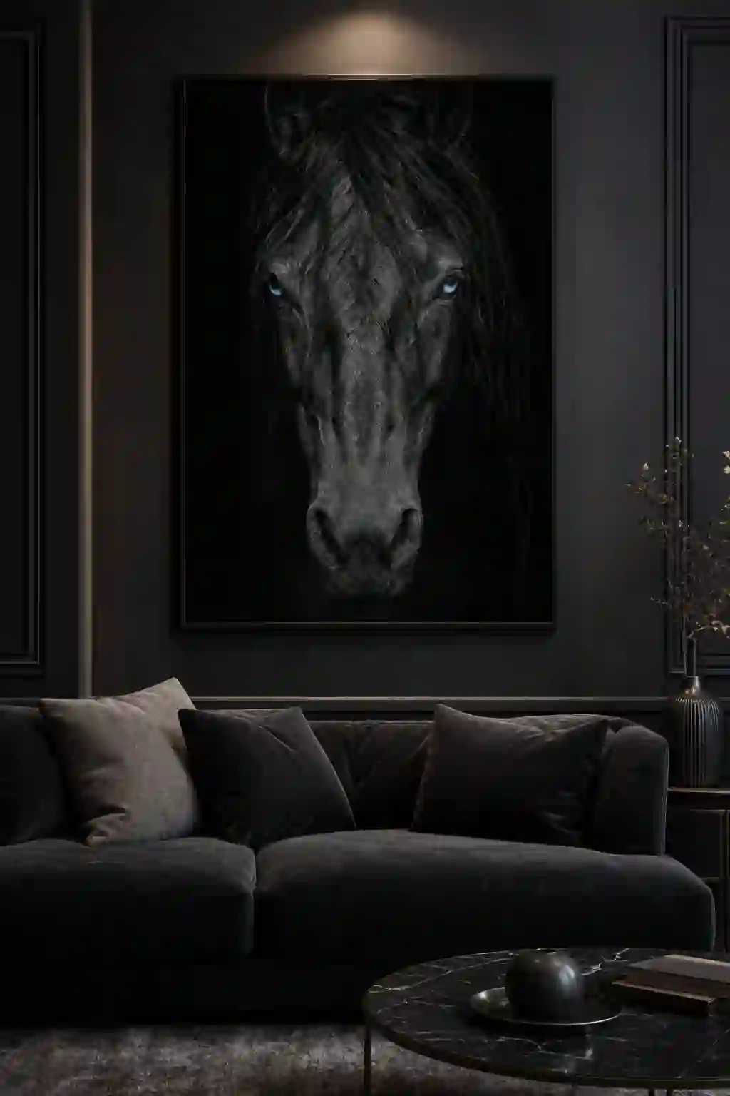 Hest – indrammet på væggen