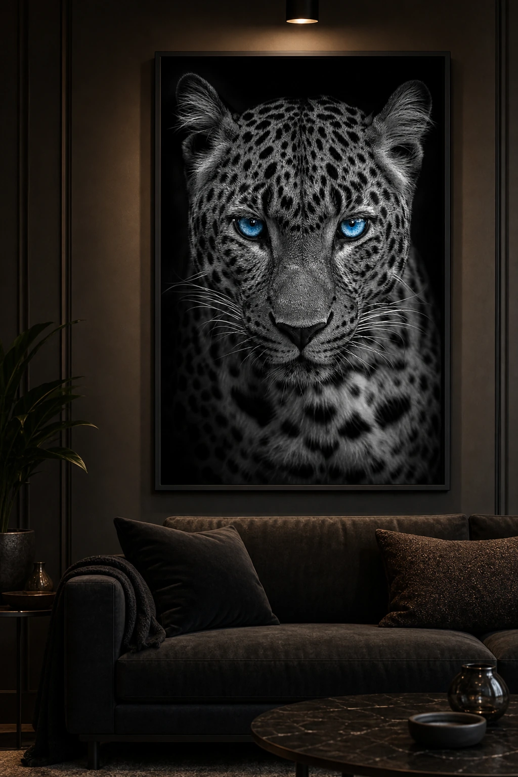 Leopard – indrammet på væggen
